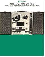 Sony TC-630 - Owners Manual 